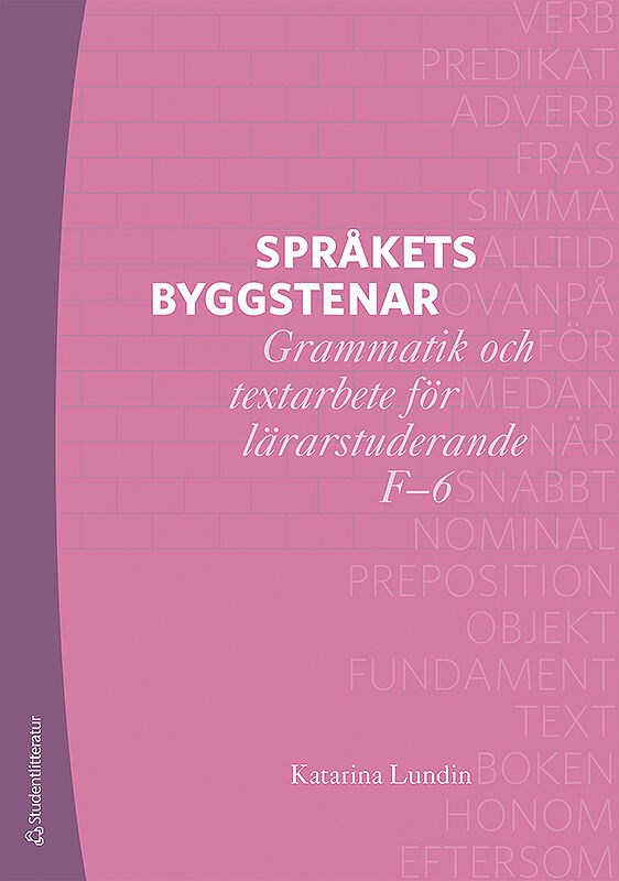 Omslag till boken 'Språkets byggstenar'